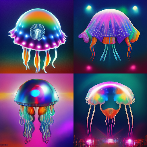 psychedelic jellyfish disco