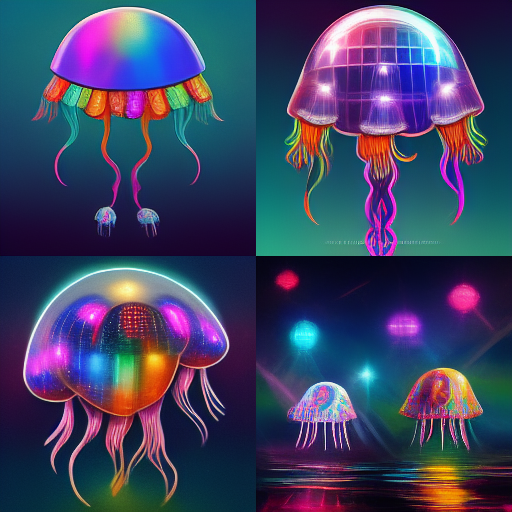 psychedelic jellyfish disco